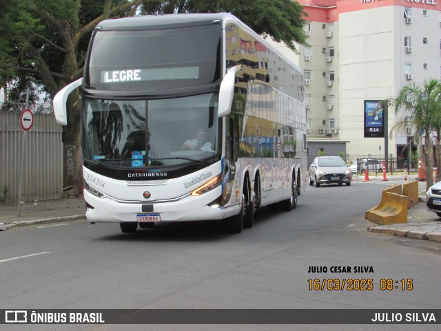 Auto Viação Catarinense 324314 na cidade de Porto Alegre, Rio Grande do Sul, Brasil, por JULIO SILVA. Número da foto: #12894527.