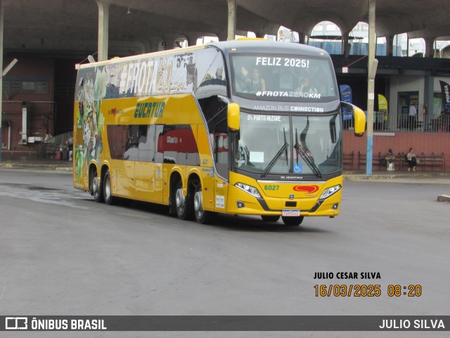 Eucatur - Empresa União Cascavel de Transportes e Turismo 6027 na cidade de Porto Alegre, Rio Grande do Sul, Brasil, por JULIO SILVA. Número da foto: #12894518.
