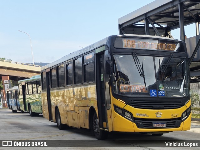 Real Auto Ônibus A41124 na cidade de Rio de Janeiro, Rio de Janeiro, Brasil, por Vinicius Lopes. Número da foto: #12893492.