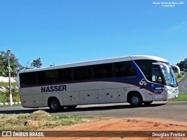 Viação Nasser 207115 na cidade de Monte Santo de Minas, Minas Gerais, Brasil, por Douglas Freitas. Número da foto: #12895923.