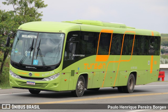 Tursan - Turismo Santo André 1102 na cidade de Barra do Piraí, Rio de Janeiro, Brasil, por Paulo Henrique Pereira Borges. Número da foto: #12894581.