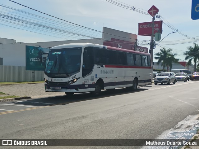 Viação Piracicabana 4522 na cidade de Hortolândia, São Paulo, Brasil, por Matheus Duarte Souza. Número da foto: #12893462.