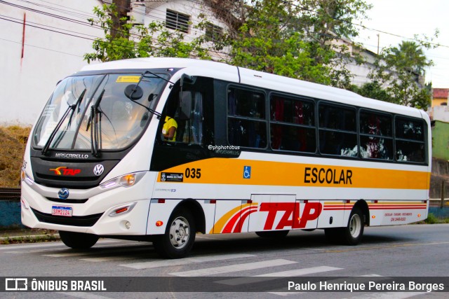 TAP Turismo e Fretamento 035 na cidade de Barra do Piraí, Rio de Janeiro, Brasil, por Paulo Henrique Pereira Borges. Número da foto: #12894487.