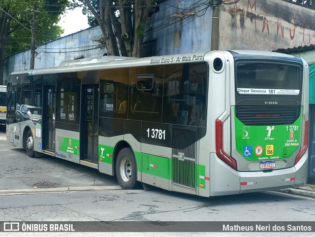 Viação Gato Preto 1 3781 na cidade de São Paulo, São Paulo, Brasil, por Matheus Neri dos Santos. Número da foto: #12896224.