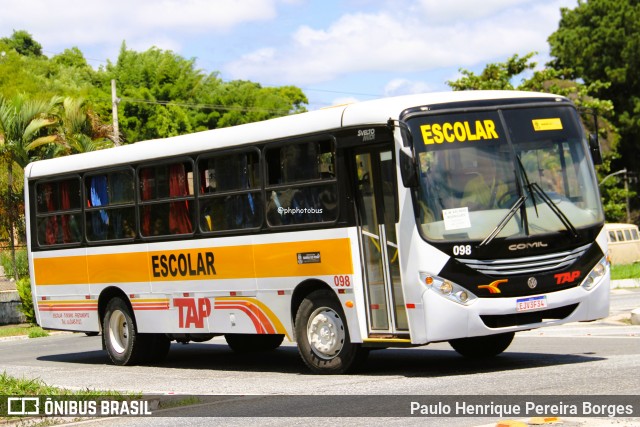 TAP Turismo e Fretamento 098 na cidade de Barra do Piraí, Rio de Janeiro, Brasil, por Paulo Henrique Pereira Borges. Número da foto: #12894512.