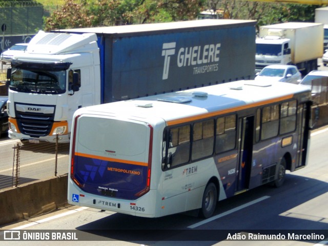 Expresso Unir 14326 na cidade de Contagem, Minas Gerais, Brasil, por Adão Raimundo Marcelino. Número da foto: #12896164.