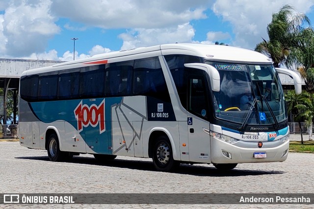 Auto Viação 1001 RJ 108.025 na cidade de Campos dos Goytacazes, Rio de Janeiro, Brasil, por Anderson Pessanha. Número da foto: #12893329.