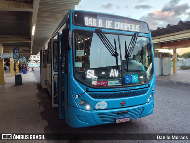 Serramar Transporte Coletivo 14321 na cidade de Serra, Espírito Santo, Brasil, por Danilo Moraes. Número da foto: #12893640.