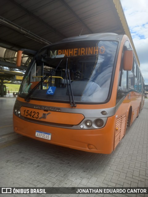 Leblon Transporte de Passageiros 15423 na cidade de Fazenda Rio Grande, Paraná, Brasil, por JONATHAN EDUARDO CANTOR. Número da foto: #12893641.