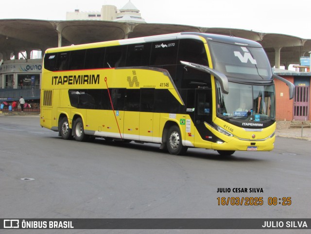 Viação Nova Itapemirim 41146 na cidade de Porto Alegre, Rio Grande do Sul, Brasil, por JULIO SILVA. Número da foto: #12894508.