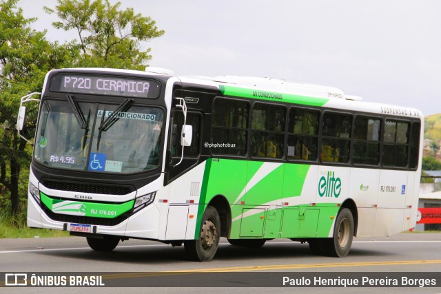 Viação Elite RJ 176.061 na cidade de Volta Redonda, Rio de Janeiro, Brasil, por Paulo Henrique Pereira Borges. Número da foto: #12894441.