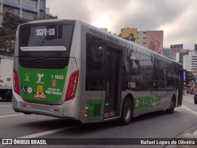 Viação Santa Brígida 1 1666 na cidade de São Paulo, São Paulo, Brasil, por Rafael Lopes de Oliveira. Número da foto: #12895965.