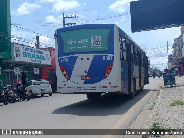 Transvida Transporte Coletivo 2061 na cidade de Ji-Paraná, Rondônia, Brasil, por Gian Lucas  Santana Zardo. Número da foto: #12893564.