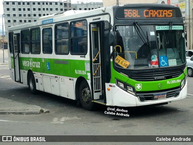 Viação Vera Cruz RJ 205.094 na cidade de Duque de Caxias, Rio de Janeiro, Brasil, por Calebe Andrade. Número da foto: #12894721.