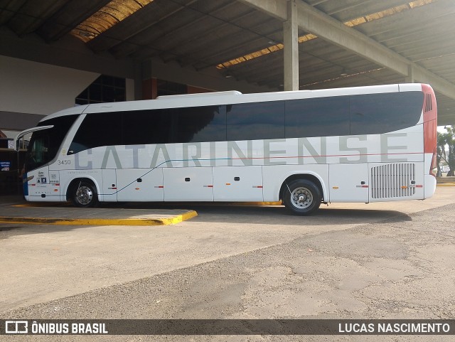 Auto Viação Catarinense 3450 na cidade de Lages, Santa Catarina, Brasil, por LUCAS NASCIMENTO. Número da foto: #12895113.