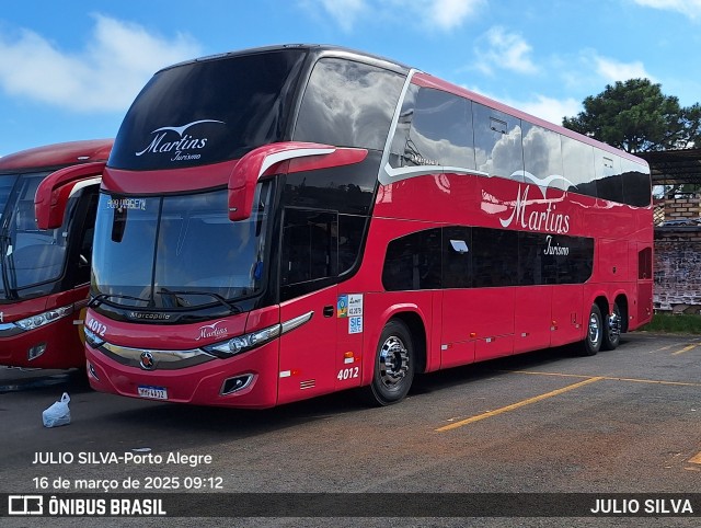 Martins Turismo 4012 na cidade de Porto Alegre, Rio Grande do Sul, Brasil, por JULIO SILVA. Número da foto: #12894385.