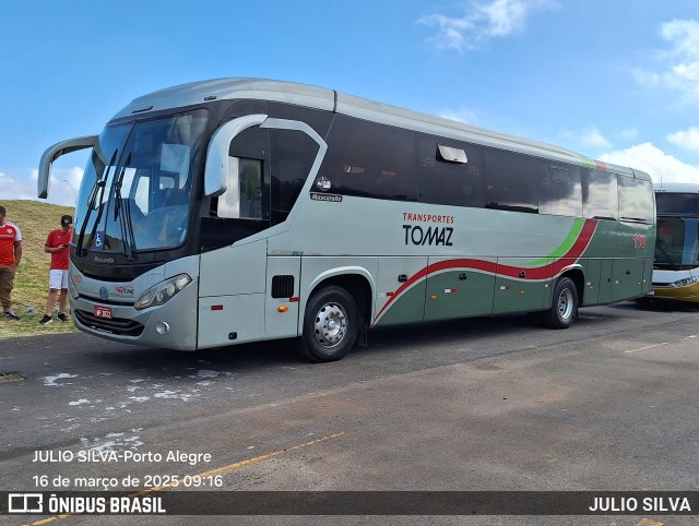 Transportes Tomaz 110 na cidade de Porto Alegre, Rio Grande do Sul, Brasil, por JULIO SILVA. Número da foto: #12894291.