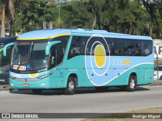 Doce Rio Fretamento e Turismo 4700 na cidade de Rio de Janeiro, Rio de Janeiro, Brasil, por Rodrigo Miguel. Número da foto: #12894324.