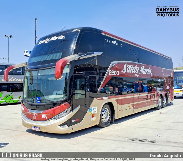 Santa Maria Fretamento e Turismo > Transportes Santa Maria(SP) 2200 na cidade de Duque de Caxias, Rio de Janeiro, Brasil, por Danilo Augusto. Número da foto: #12894968.