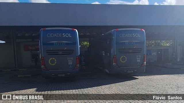 Viação Cidade Sol 8690 na cidade de Cruz das Almas, Bahia, Brasil, por Flávio  Santos. Número da foto: #12895125.