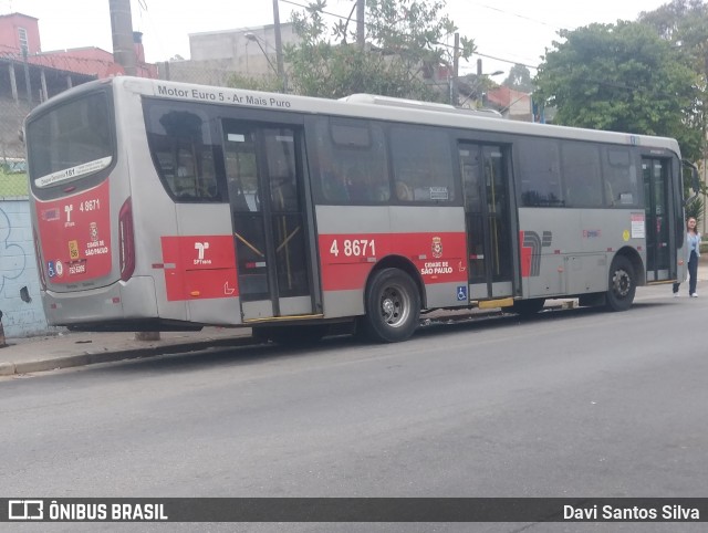 Express Transportes Urbanos Ltda 4 8671 na cidade de São Paulo, São Paulo, Brasil, por Davi Santos Silva. Número da foto: #12894190.
