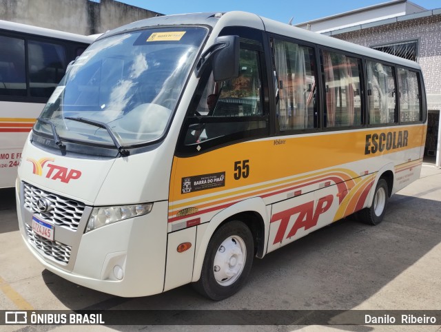 TAP Turismo e Fretamento 55 na cidade de Barra do Piraí, Rio de Janeiro, Brasil, por Danilo  Ribeiro. Número da foto: #12851280.