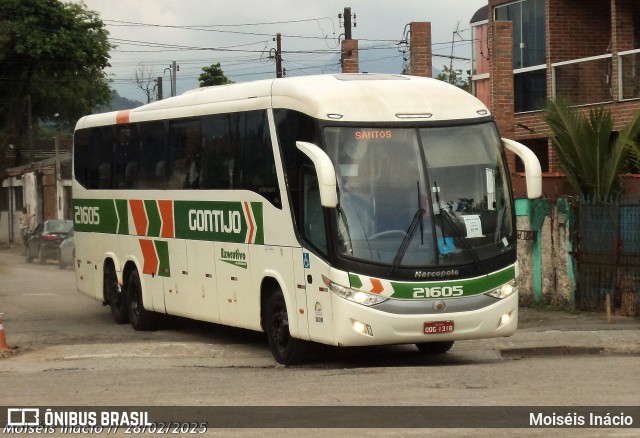 Empresa Gontijo de Transportes 21605 na cidade de Cubatão, São Paulo, Brasil, por Moiséis Inácio. Número da foto: #12852769.