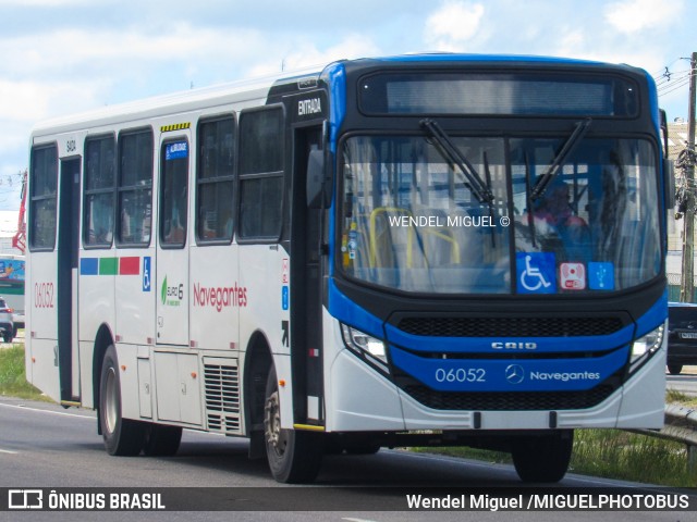 Consórcio Navegantes - 06 > Santa Maria > Transportes Boa Viagem 06052 na cidade de Jaboatão dos Guararapes, Pernambuco, Brasil, por Wendel Miguel /MIGUELPHOTOBUS. Número da foto: #12851993.