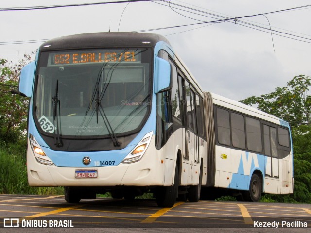 Vega Manaus Transporte 1014007 na cidade de Manaus, Amazonas, Brasil, por Kezedy Padilha. Número da foto: #12852739.