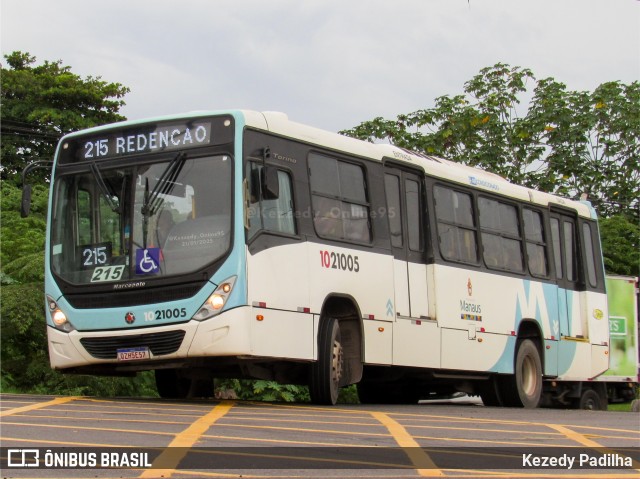 Vega Manaus Transporte 1021005 na cidade de Manaus, Amazonas, Brasil, por Kezedy Padilha. Número da foto: #12852898.