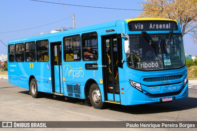 Viação Nossa Senhora do Amparo RJ 186.127 na cidade de Niterói, Rio de Janeiro, Brasil, por Paulo Henrique Pereira Borges. Número da foto: #12852818.