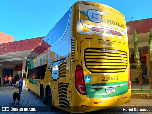 Empresa Gontijo de Transportes 23065 na cidade de São Gabriel da Palha, Espírito Santo, Brasil, por Hariel Bernades. Número da foto: #12850912.