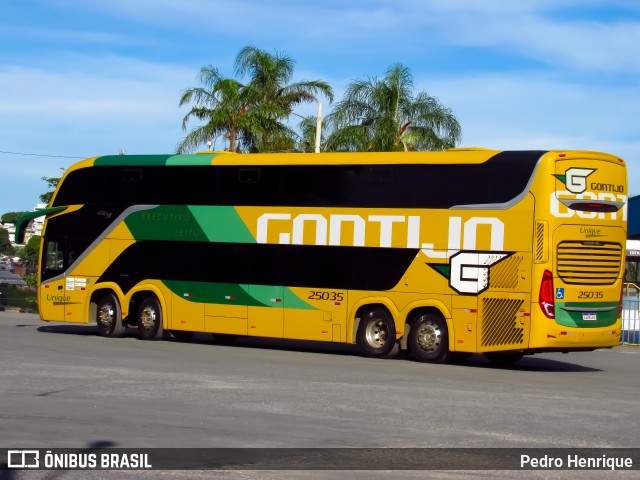 Empresa Gontijo de Transportes 25035 na cidade de Nova Serrana, Minas Gerais, Brasil, por Pedro Henrique. Número da foto: #12851495.