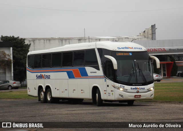 VUSC - Viação União Santa Cruz 2710 na cidade de Santa Cruz do Sul, Rio Grande do Sul, Brasil, por Marco Aurélio de Oliveira. Número da foto: #12853969.