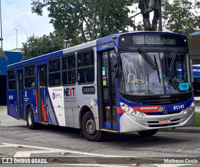 Next Mobilidade - ABC Sistema de Transporte 81.141 na cidade de Santo André, São Paulo, Brasil, por Matheus Costa. Número da foto: #12853217.