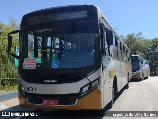Viação Cidade de Caieiras 16311 na cidade de Caieiras, São Paulo, Brasil, por Espedito de Brito Gomes. Número da foto: #12853474.