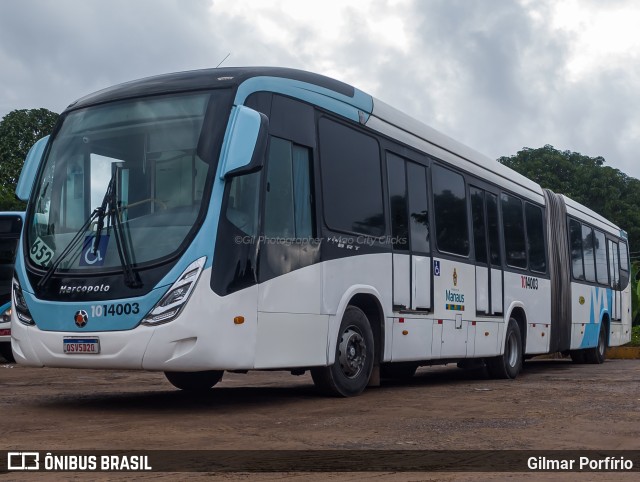 Vega Manaus Transporte 1014003 na cidade de Manaus, Amazonas, Brasil, por Gilmar Porfírio. Número da foto: #12851729.