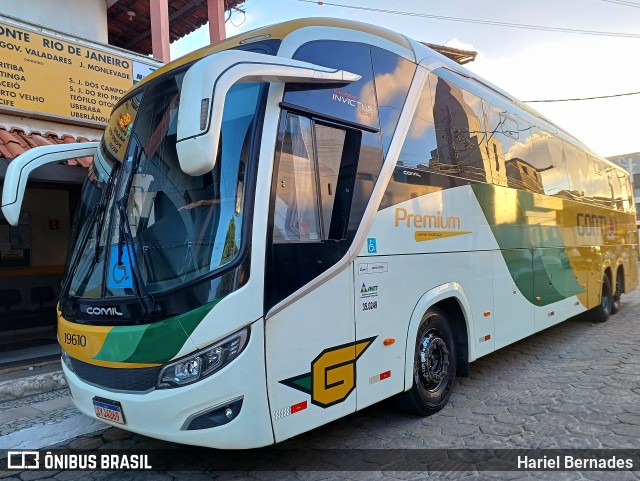 Empresa Gontijo de Transportes 19610 na cidade de Conceição da Barra, Espírito Santo, Brasil, por Hariel Bernades. Número da foto: #12850915.