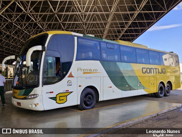 Empresa Gontijo de Transportes 14500 na cidade de Patos de Minas, Minas Gerais, Brasil, por Leonardo Nunes. Número da foto: #12851096.