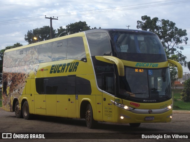 Eucatur - Empresa União Cascavel de Transportes e Turismo 4815 na cidade de Vilhena, Rondônia, Brasil, por Busologia Em Vilhena. Número da foto: #12852264.