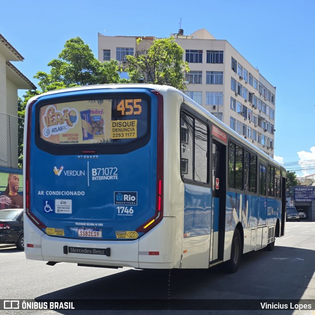 Viação Verdun B71072 na cidade de Rio de Janeiro, Rio de Janeiro, Brasil, por Vinicius Lopes. Número da foto: #12853070.