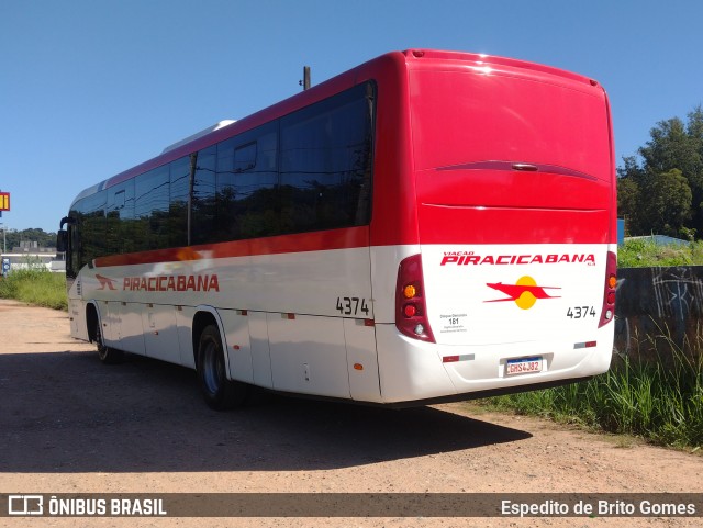 Viação Piracicabana 4374 na cidade de Várzea Paulista, São Paulo, Brasil, por Espedito de Brito Gomes. Número da foto: #12853459.