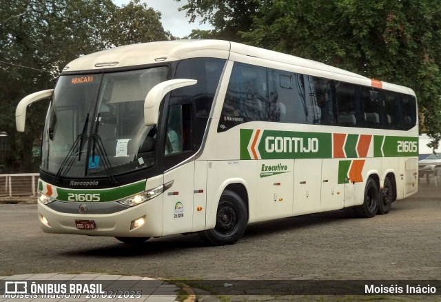 Empresa Gontijo de Transportes 21605 na cidade de Cubatão, São Paulo, Brasil, por Moiséis Inácio. Número da foto: #12852782.
