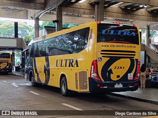 Viação Ultra 2281 na cidade de São Paulo, São Paulo, Brasil, por Diego Cardoso da Silva. Número da foto: #12851959.