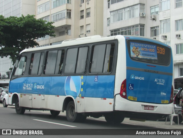 Viação Nossa Senhora das Graças A71570 na cidade de Rio de Janeiro, Rio de Janeiro, Brasil, por Anderson Sousa Feijó. Número da foto: #12852022.