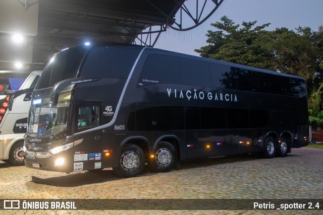 Viação Garcia 8605 na cidade de Joinville, Santa Catarina, Brasil, por Petris _spotter 2.4. Número da foto: #12852296.