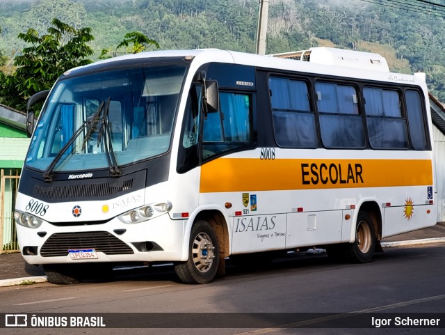 Isaias Transportes e Turismo 8008 na cidade de Marques de Souza, Rio Grande do Sul, Brasil, por Igor Scherner. Número da foto: #12853400.