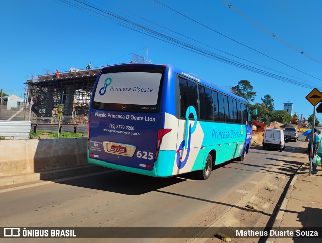 Princesa D'Oeste Fretamento e Turismo 625 na cidade de Hortolândia, São Paulo, Brasil, por Matheus Duarte Souza. Número da foto: #12851098.
