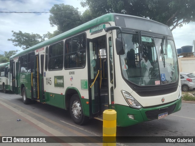 Viação Paraense Cuiabá Transportes 1145 na cidade de Cuiabá, Mato Grosso, Brasil, por Vitor Gabriel. Número da foto: #12853776.