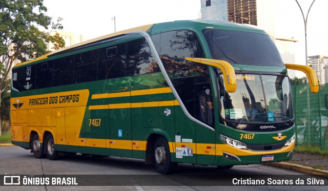 Expresso Princesa dos Campos 7467 na cidade de São Paulo, São Paulo, Brasil, por Cristiano Soares da Silva. Número da foto: #12851068.